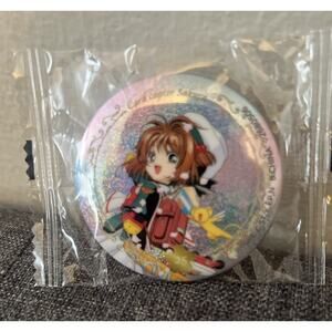 Cardcaptor Sakura 25th Anniversary Can Badge Holographic Brand New US Seller